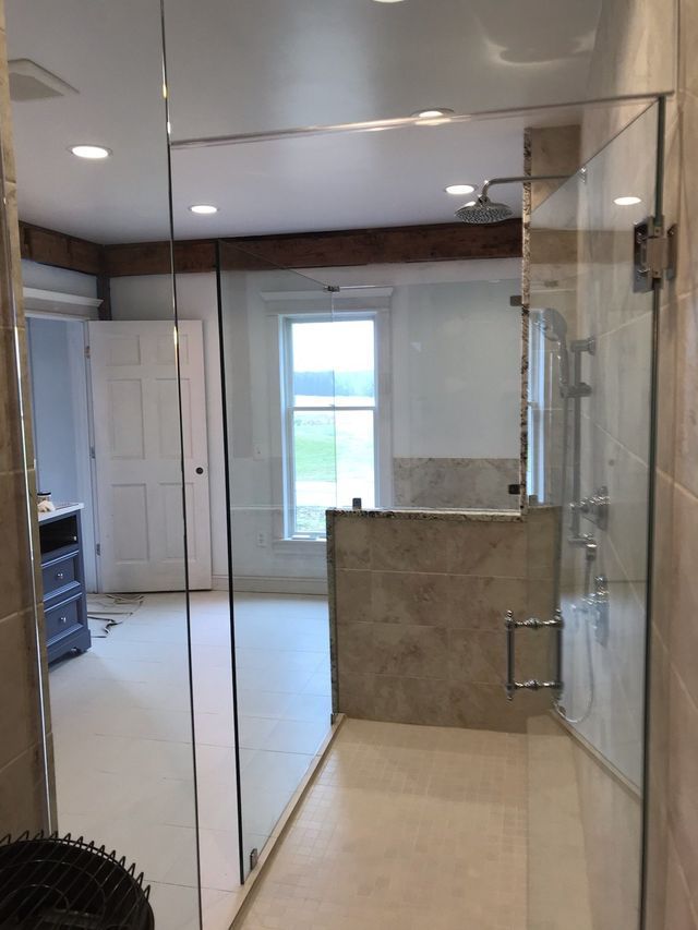 Custom shower door