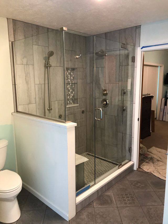 Custom shower door