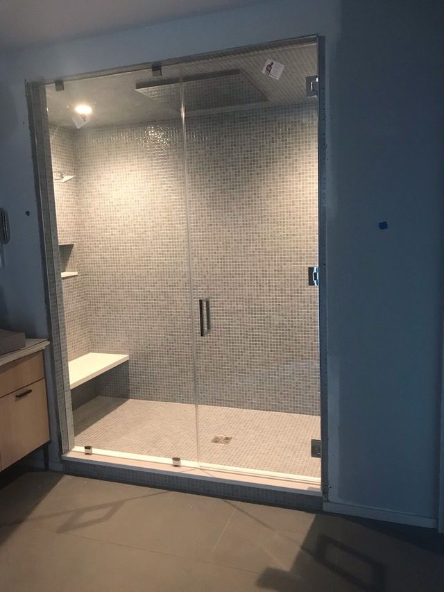 Custom shower door