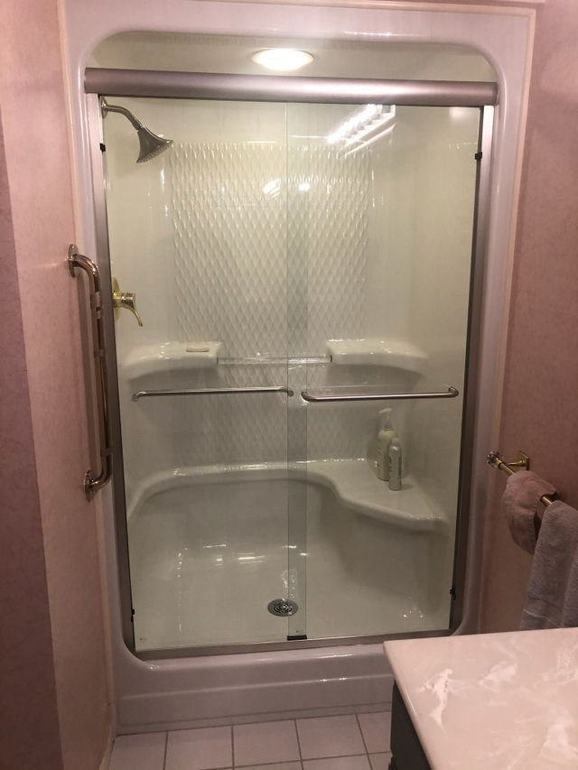 Custom shower door