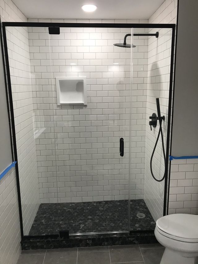 Custom shower door