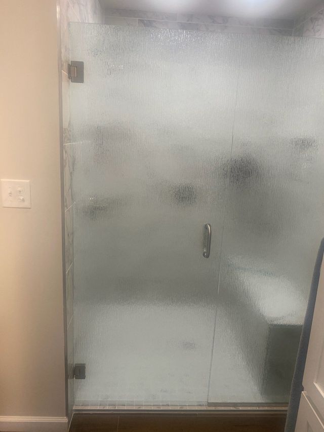 Custom shower door