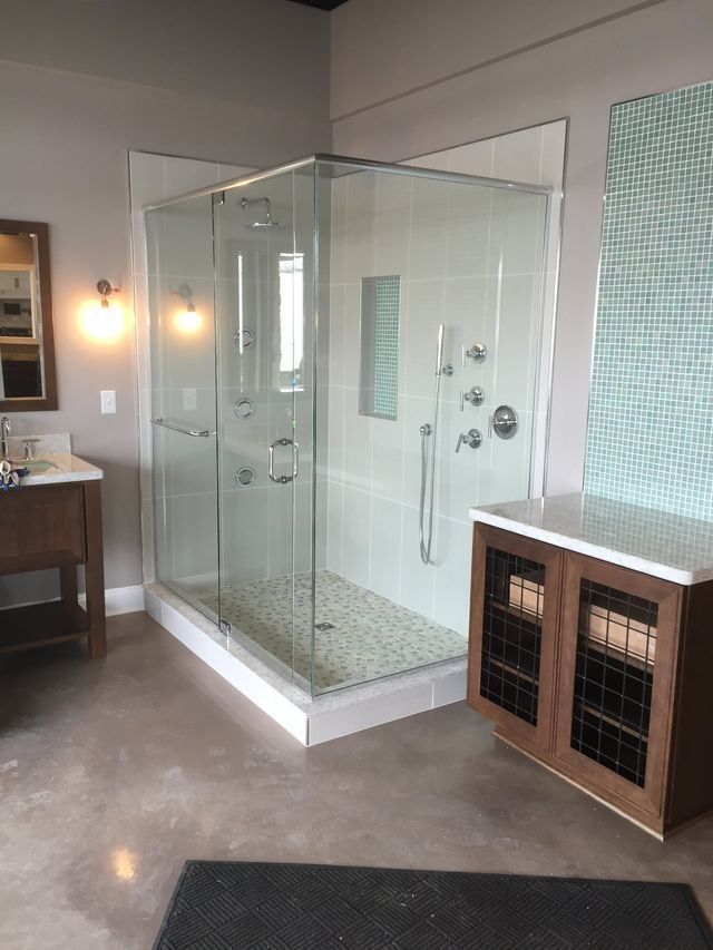 Custom shower door