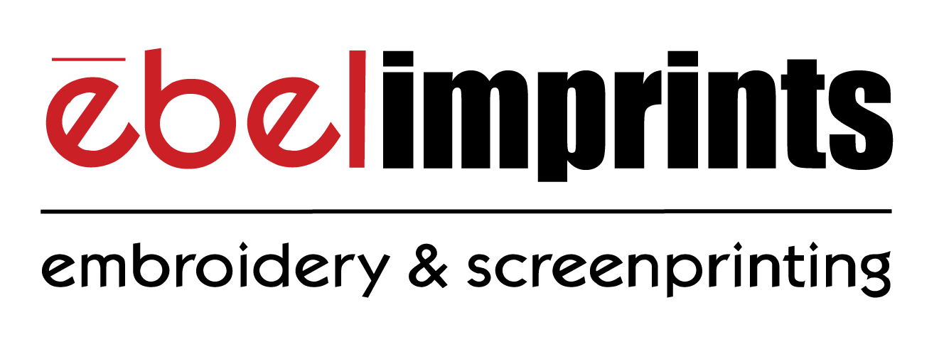 Logo of "ēbel imprints" with red and black text.