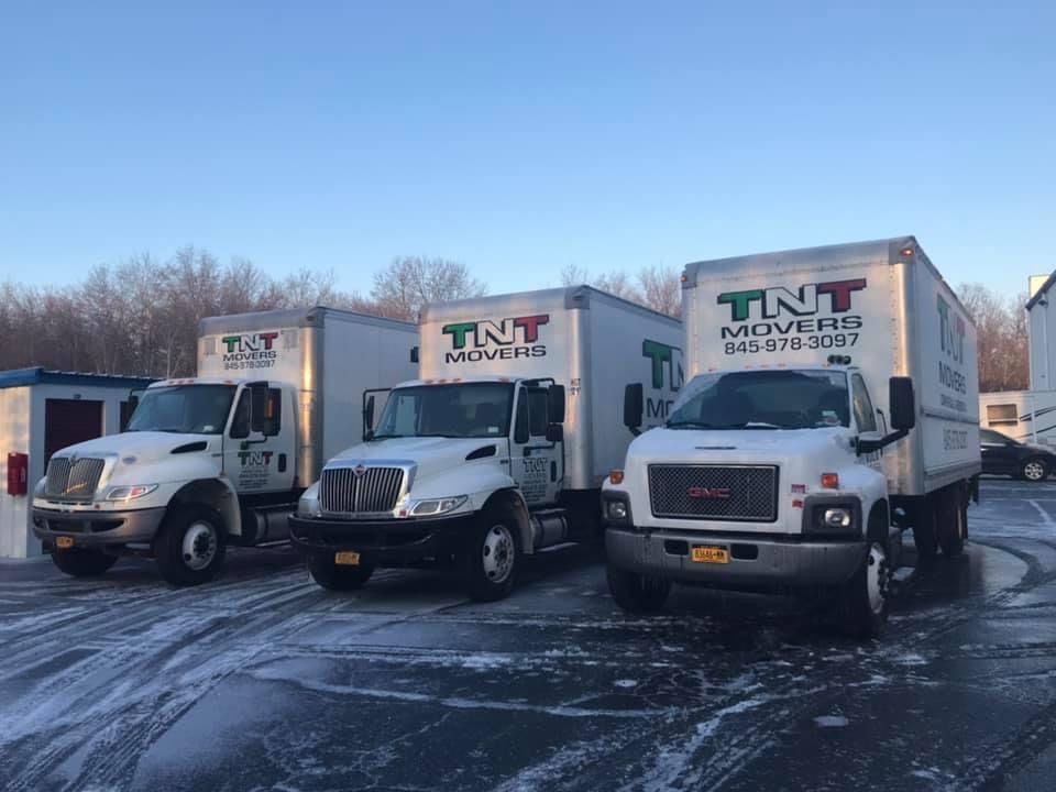 Parked trucks
