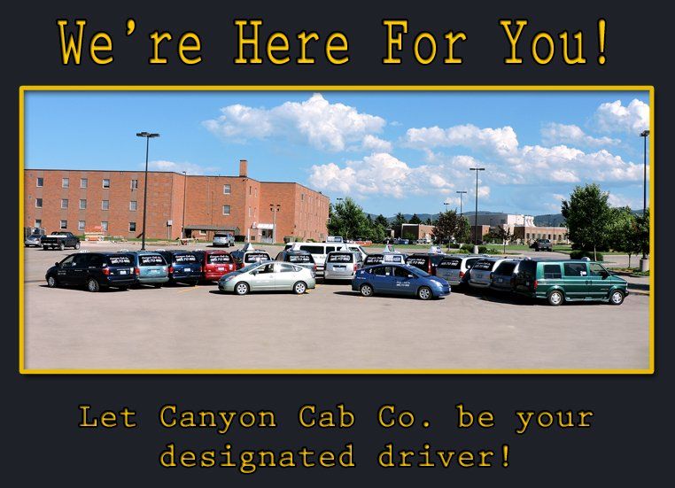 Canyon Cab Co. | Transportation Service | Sturgis, SD | Deadwood, SD | Spearfish, SD