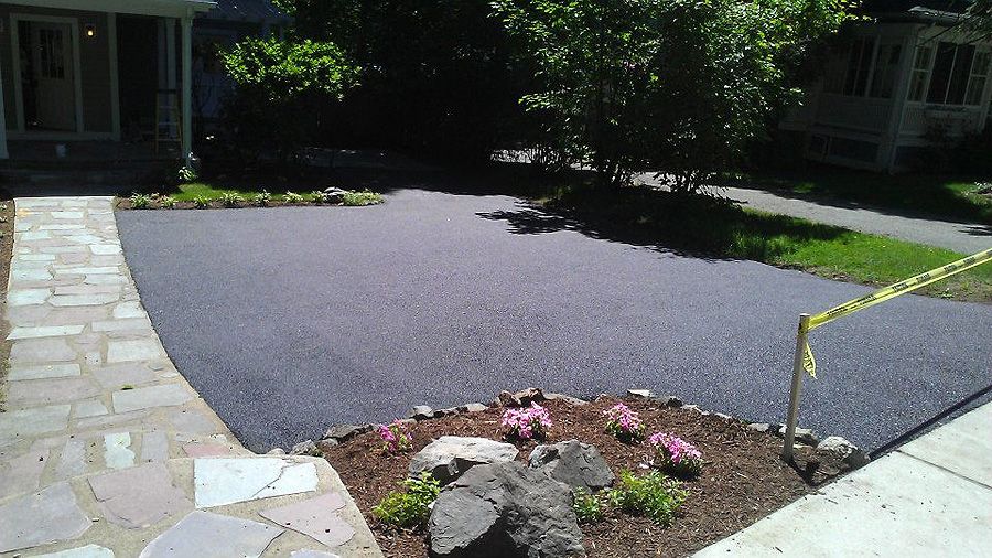 Asphalt driveway