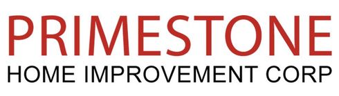 The words "Primestone Home Improvement Corp" written in bold, red, sans-serif font against a white background.