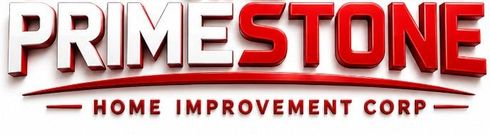 The words "Primestone Home Improvement Corp" written in bold, red, sans-serif font against a white background.