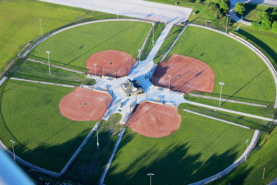 Aerial shot for commercial place