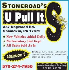 Stoneroads U Pull It Ad