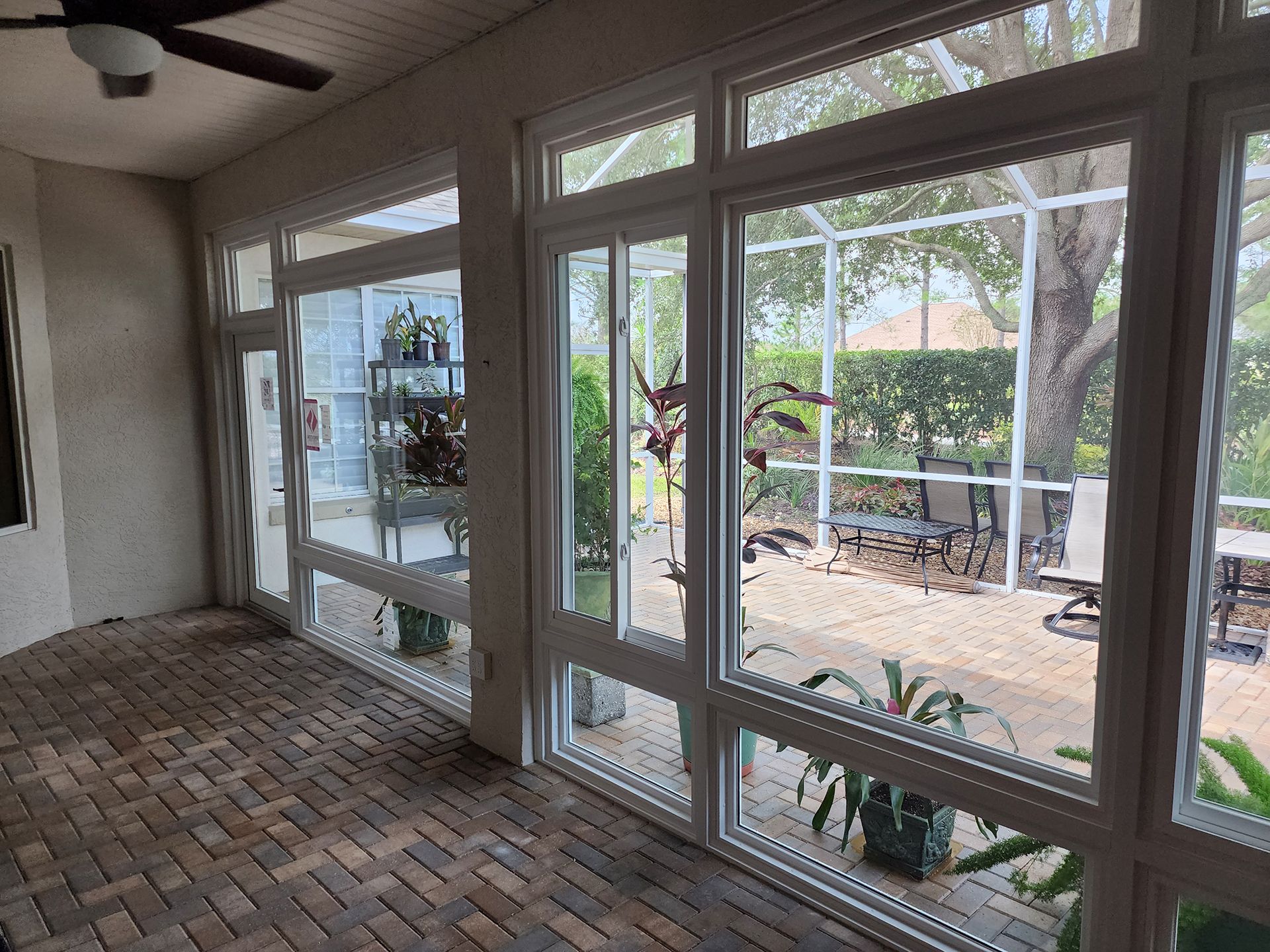 New white glass window