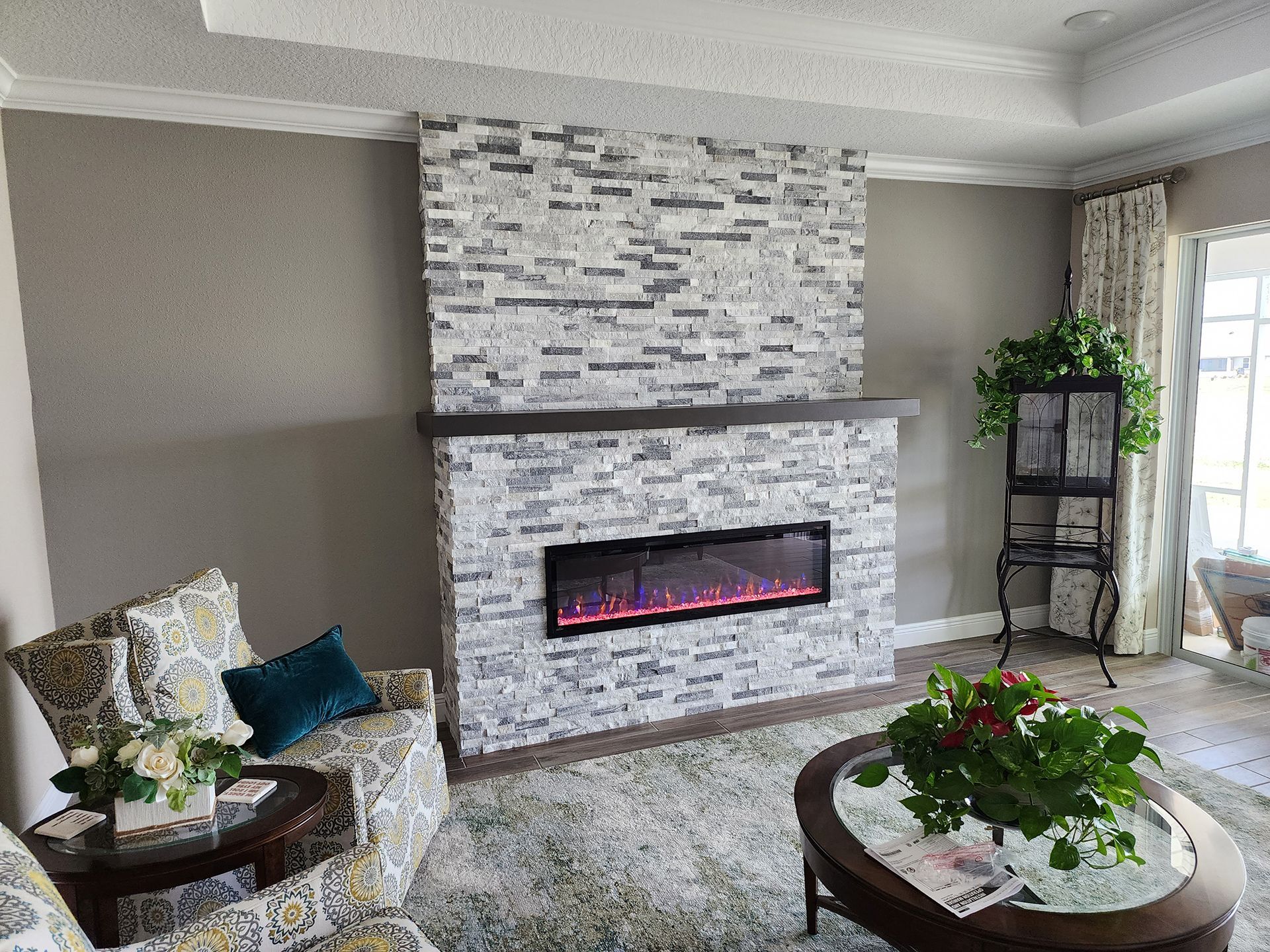 Beautifully built living room