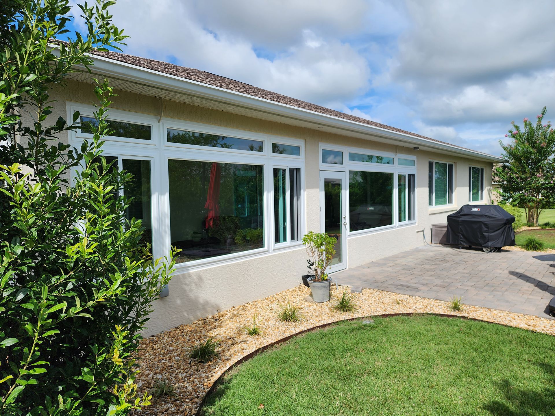 Evocative glass enclosure