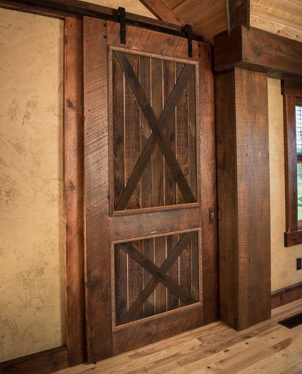Barn wood door