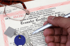 Transfer of title certificate