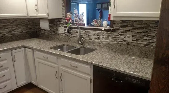 Stainless Steel Sink, Santa Cecilia Granite