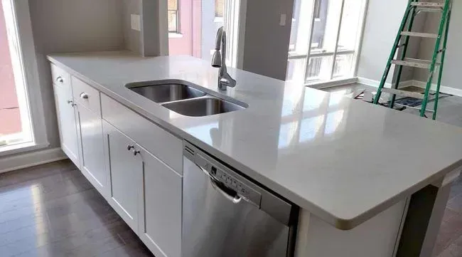 Stainless Steel Sink, London Grey Quartz