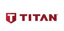 Titan logo: red shield with white