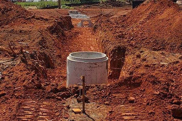 Sewer pipe installation