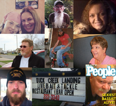 Photo collage of customers