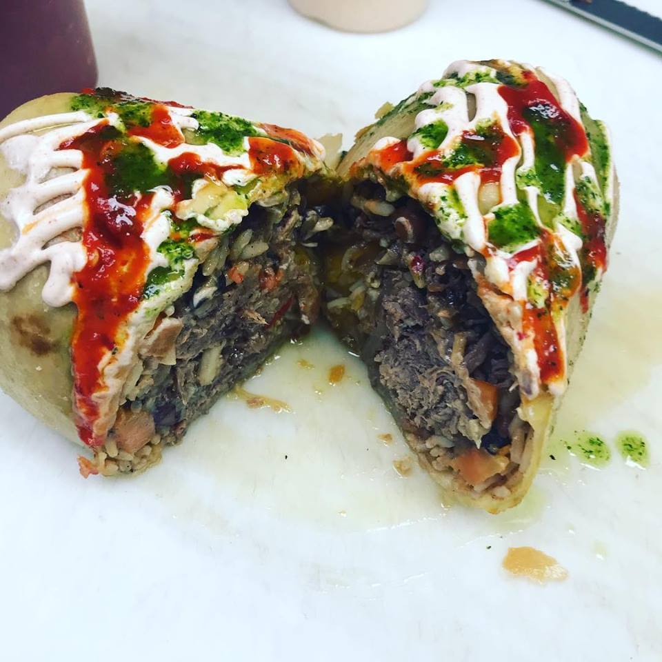 Cheese steak chimichanga