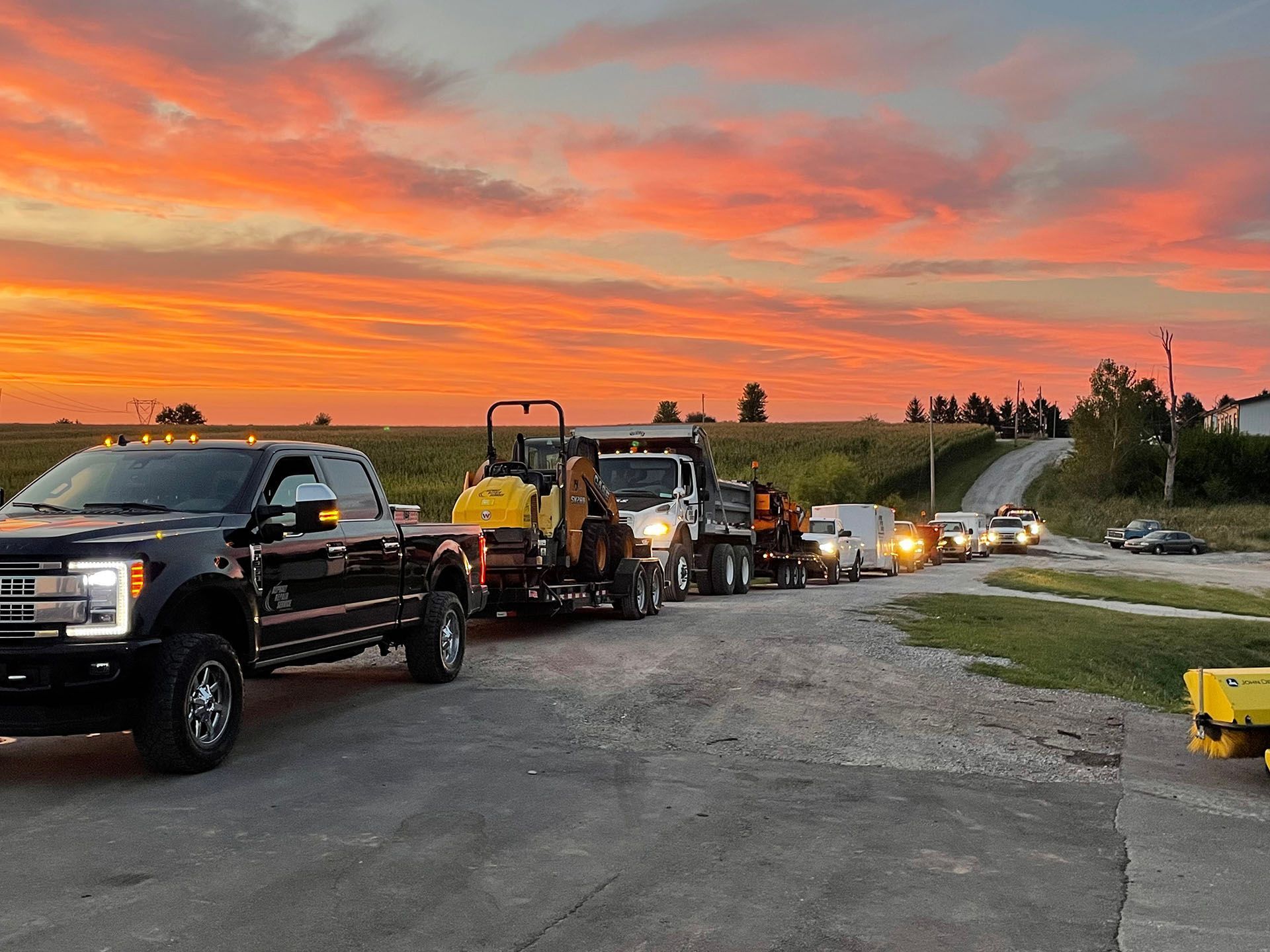Asphalt Repair Service's vehicles