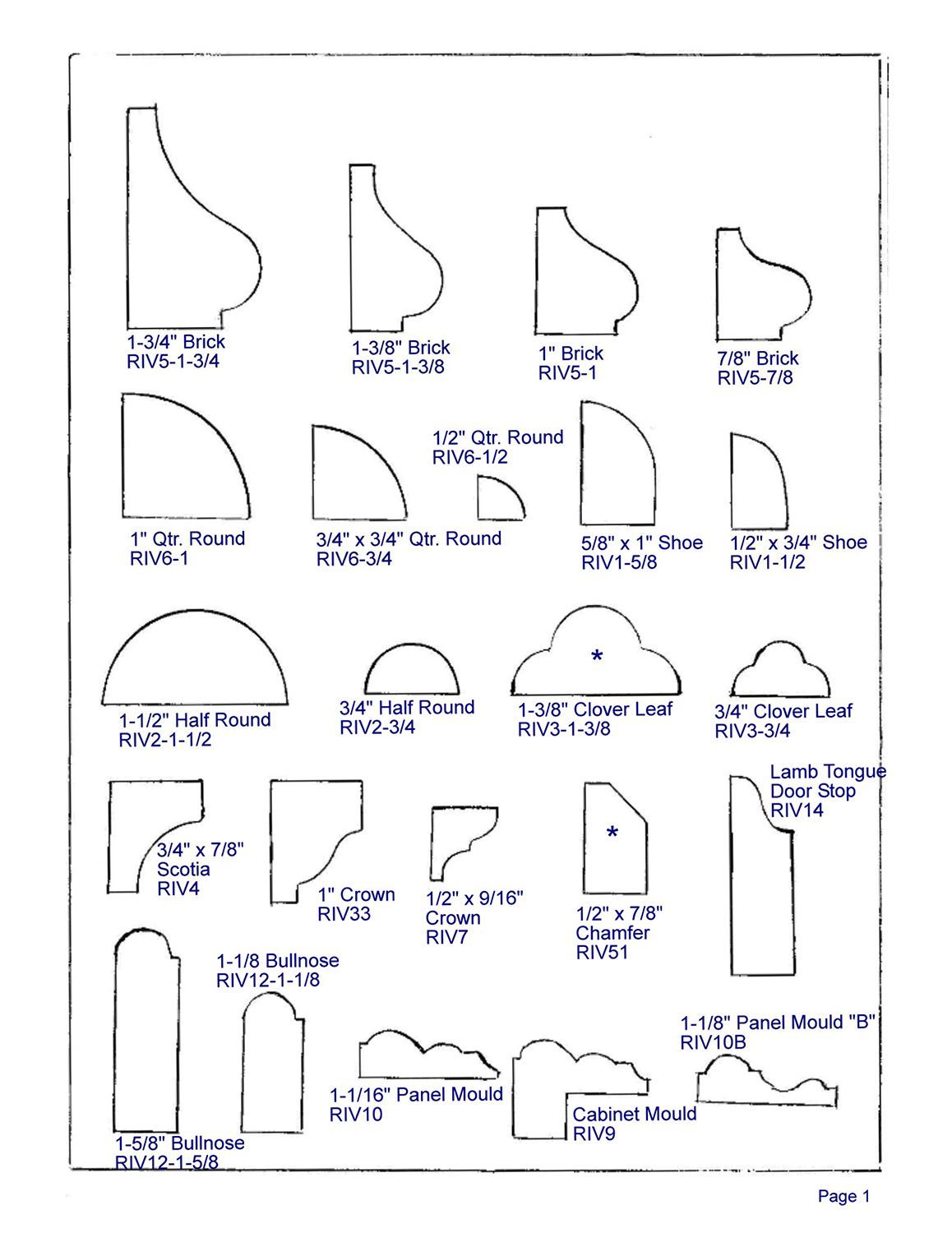 molding profile page 1