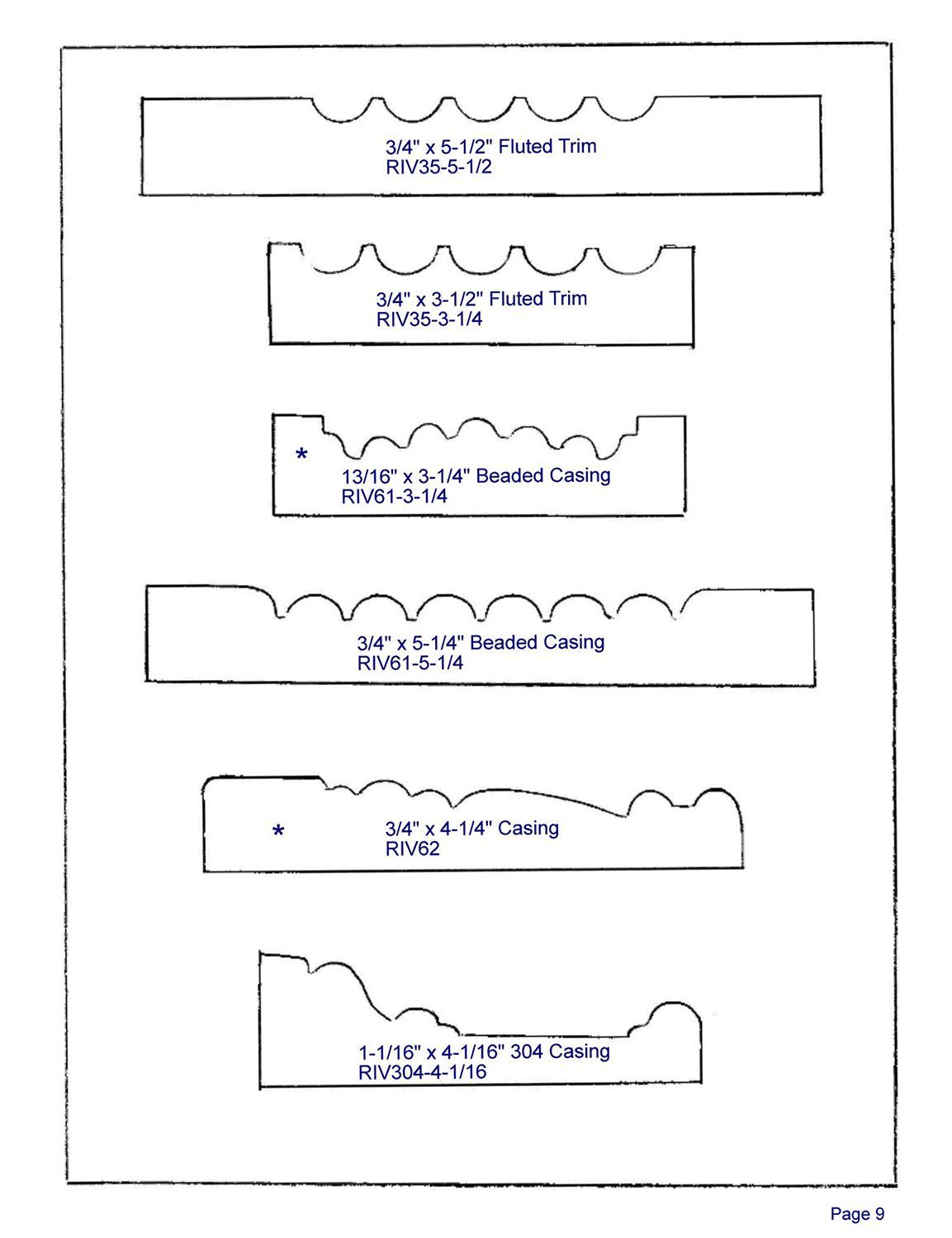 molding profile page 9