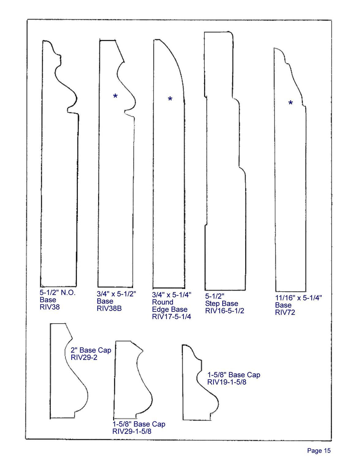 molding profile page 15