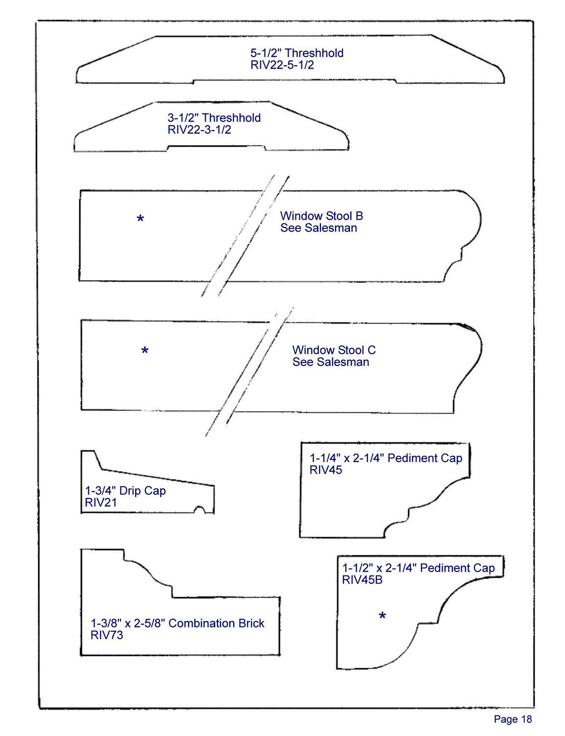 molding profile page 18