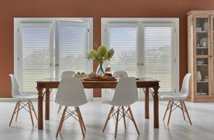 Residential faux wood blinds