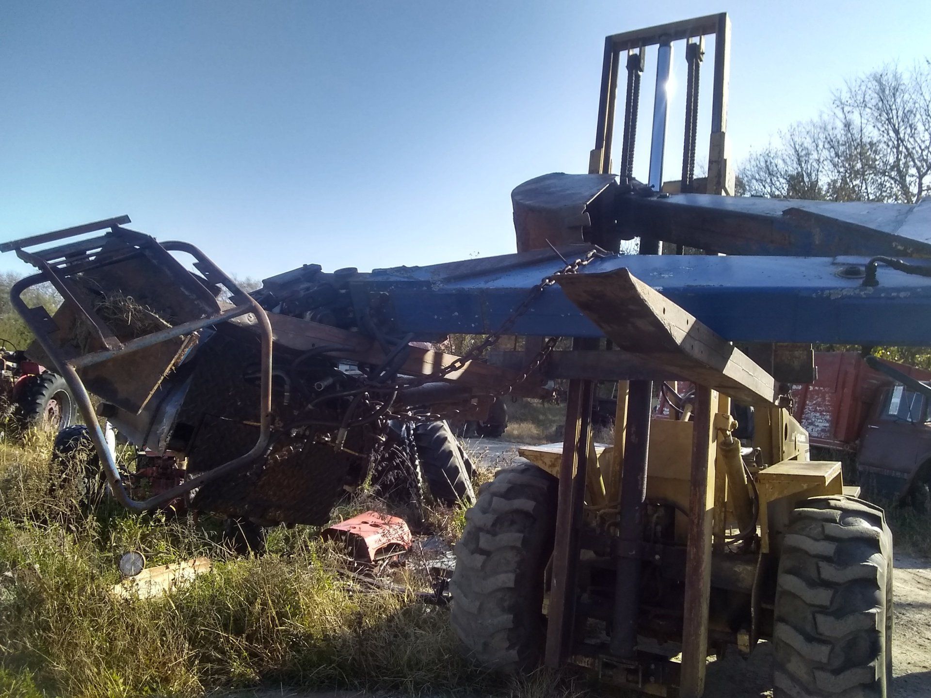 Ford 4000 Industrial 4cylinder with Sherman transmission and power steering and Backhoe