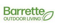 Barrette Outdoor Living logo in green text with a leaf icon