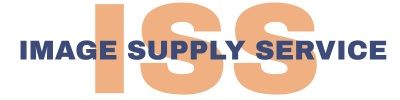 Logo reading &ldquo;IMAGE SUPPLY SERVICE&rdquo; in blue and orange text with a stylized orange &ldquo;ISS&rdquo; monogram.