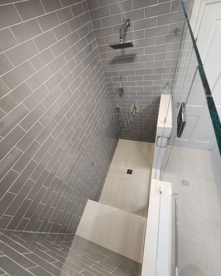 Shower room tiles
