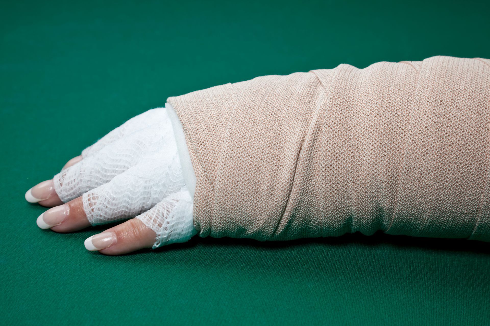 lymphedema care hand wrap
