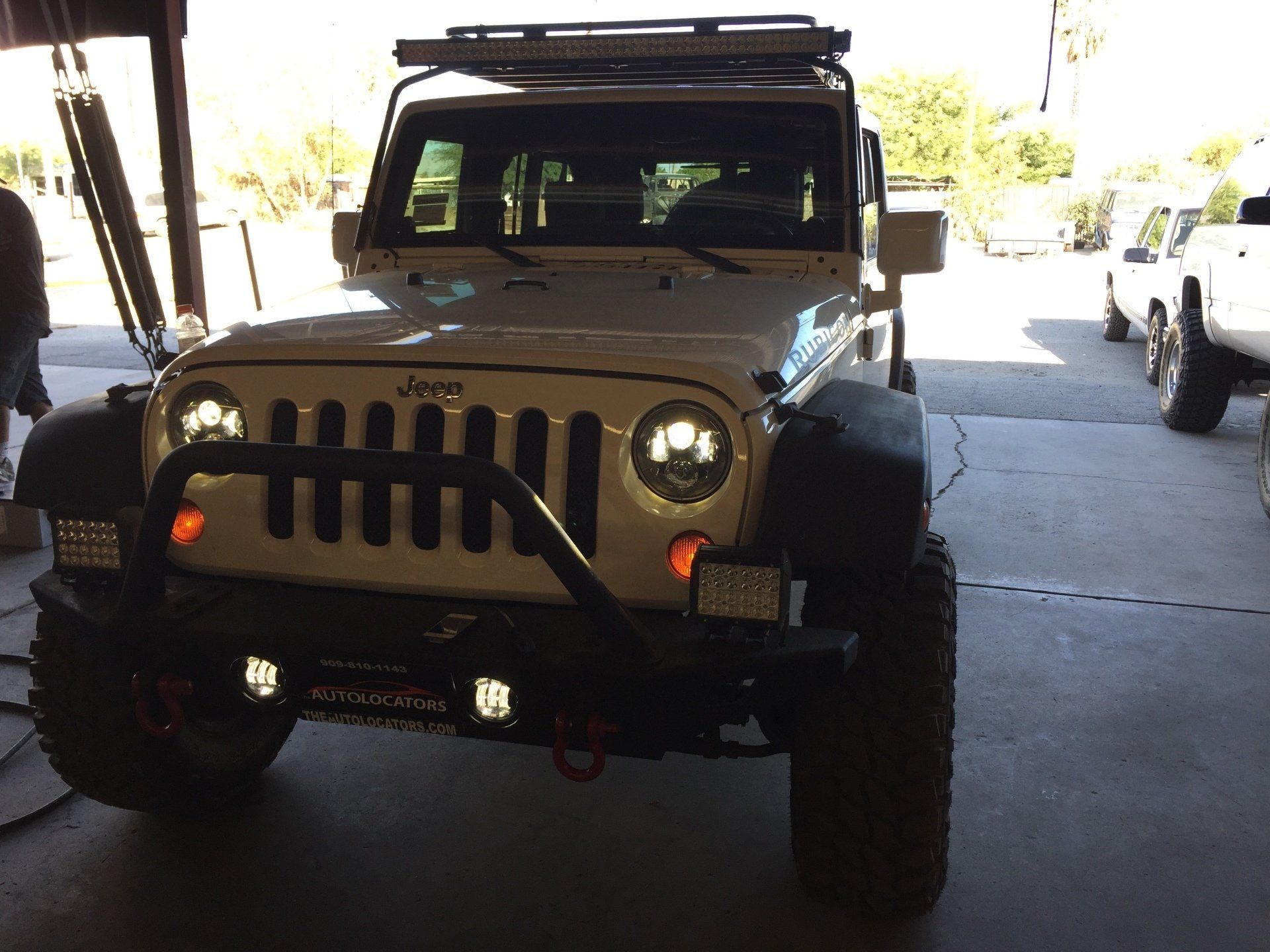 Jeep vehicle front view
