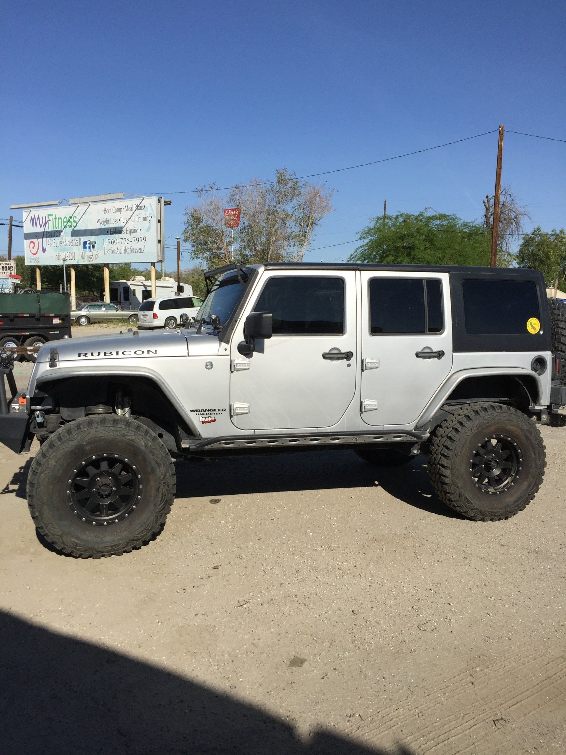 Silver off-road vehicle