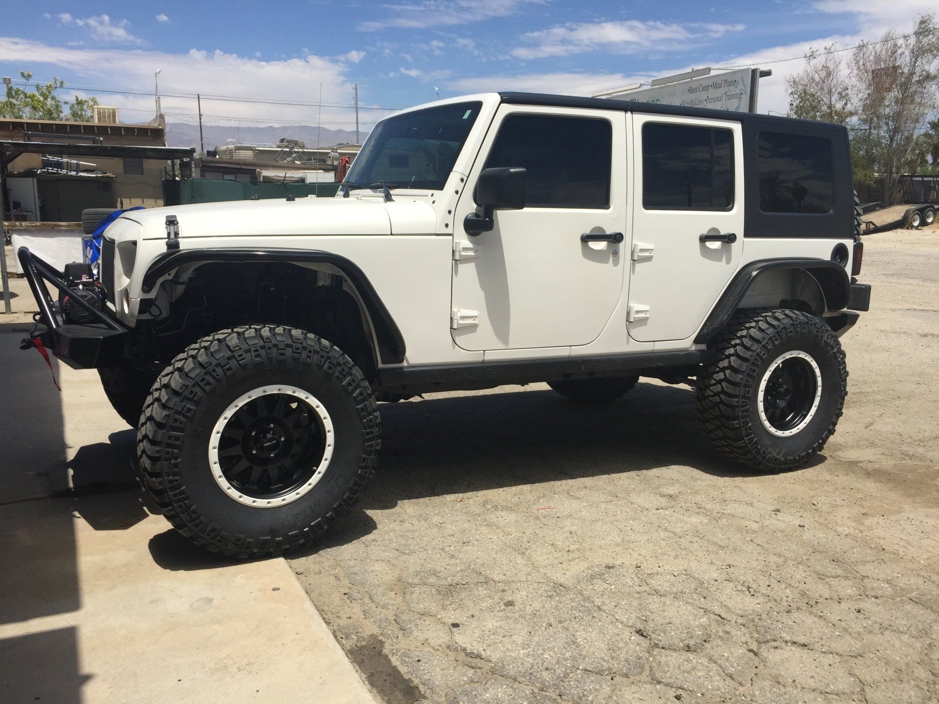 White off-road vehicle