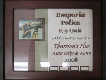 Thurston's Plus Auto Body & Automotive K9 Support