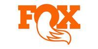 Orange FOX logo with a white fox tail replacing the