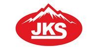 Red oval logo with white