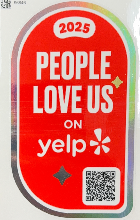 A red, vertical Yelp