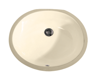 17×14 Porcelain Undermount Oval Lavatory Sink