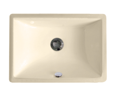 18×13 Porcelain Undermount Rectangle Lavatory Sink
