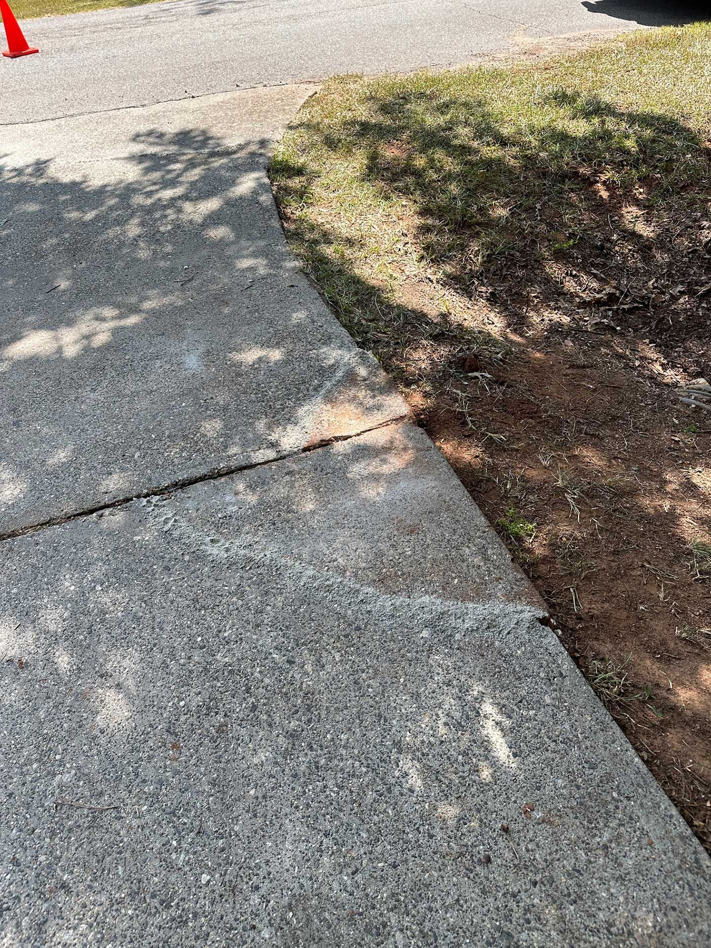 an after image of repaired concrete