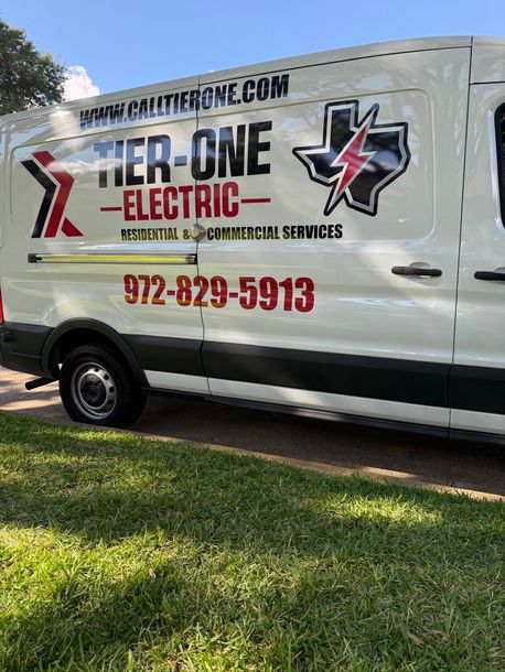 White Tier-One Electric van.