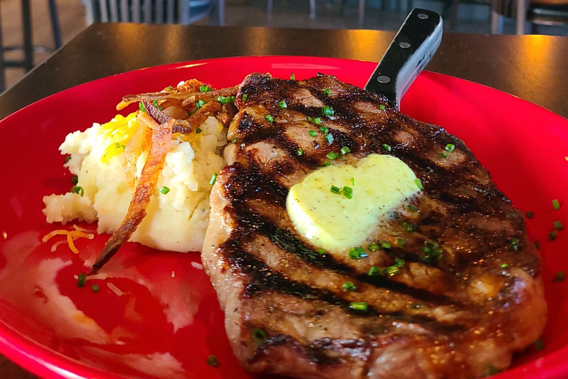 A plate of food with pancakes and vegetables on it