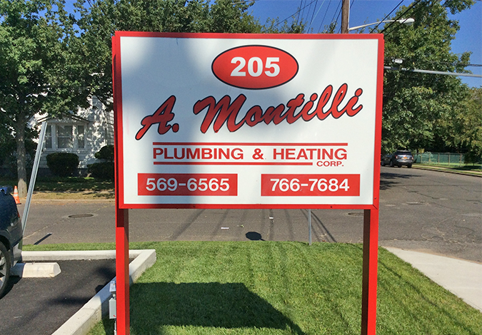 A. Montilli Plumbing and Heating Corp Signage